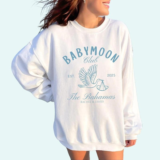 Babymoon Shirt Custom Babymoon Vacation Maternity Baby Reveal Shirt Beach Pregnancy Announcement Shirt Personalized Nautical Baby Shower Tee