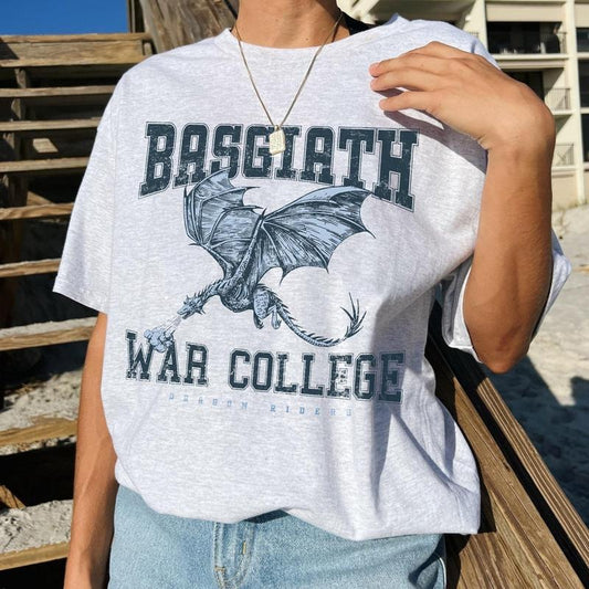 Basgiath War College Shirt, Fourth Wing Shirt Dragon Rider Violet Sorrengail Xaden Riorson Fantasy Bookish The Empyrean Series Booktok