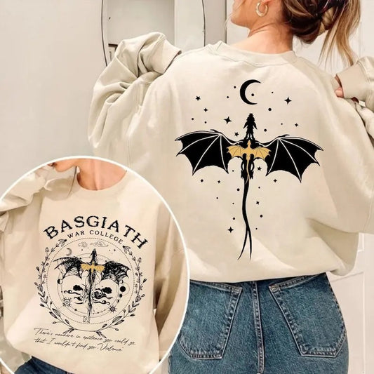 Basgiath War College Sweatshirt, Fourth Wing Shirt, Dragon Rider Sweater, Violet Sorrengail, Rebecca Yoros, Basgiath Bookish Sweater