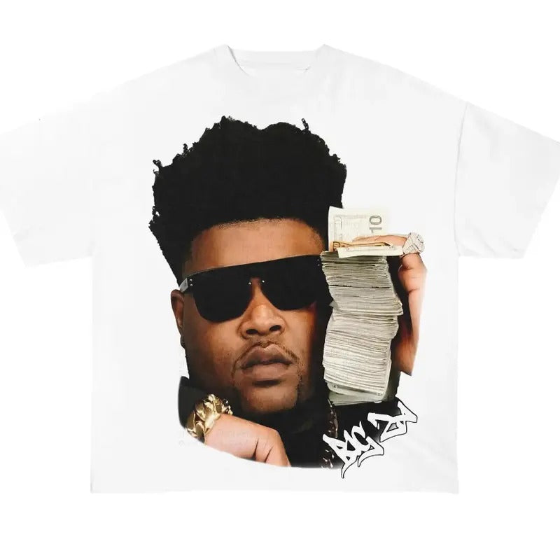 Big Bank Money Stack Graphic T-Shirt, Hip Hop Rapper Tee, Streetwear Top, Cotton Crew Neck T-Shirt, Gift for Him, Gift for Her, Unisex Shirt, Menswear, Womenswear Top
