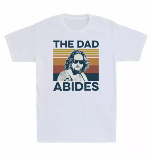 Big LebowskiThe Dad Abides The Dude Father's Day Gift Vintage Men's T Shirt Menswear Top