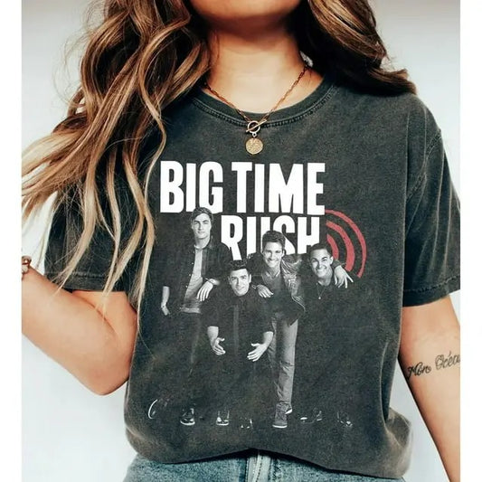 Big Time Rush Tour 2025 Retro Graphic Shirt