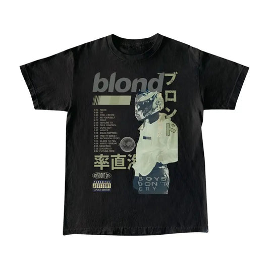 Blond Shirt , Frank Blond Vintage 90s Style Graphic Shirt , Blond Shirt