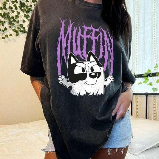 Blue Muffin Shirt, Muffin Bingo Shirt Dog Cartoon  T-shirt, sweater and Hoodie