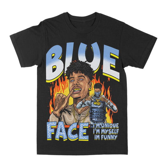 Blue Face "Unique" Graphic Tee