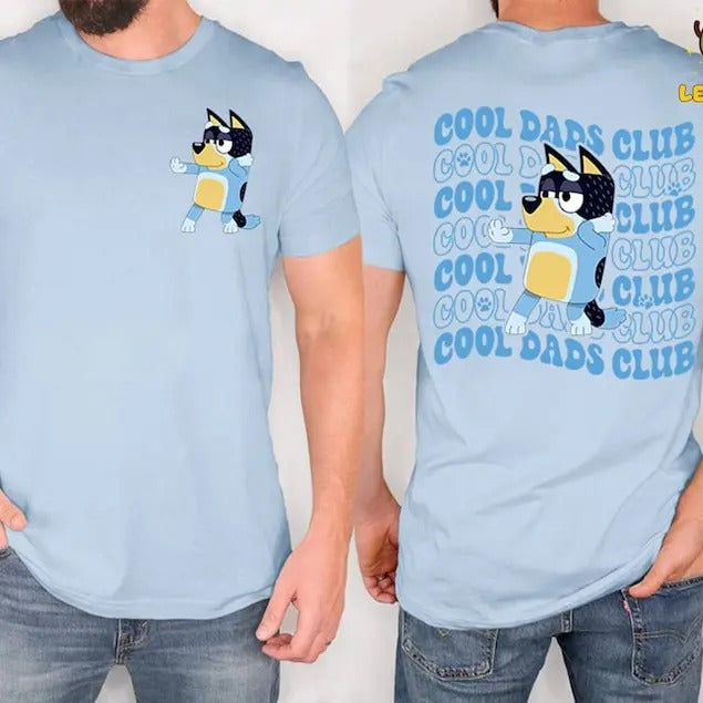 Bluey Cool Dad Club Shirt | Bandit Cool Dad Club Tshirt | Bluey Bandit Shirt | Dad Birthday Gift | Dad Bluey Shirt | Bluey Family Shirt