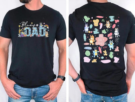 Bluey Dad Shirt, Bandit Cool Dad Club Tshirt, Dad Daily Affirmation Sweatshirt, Bluey Father's Day Shirt, Dad Birthday Gift, Father's Day Shirt, Dad Bluey Shirt, Bluey Family Shirt