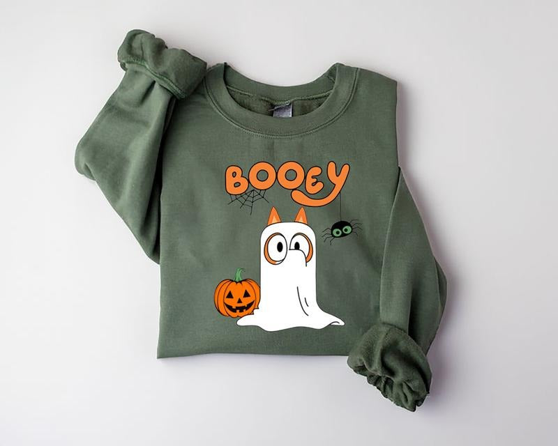 Bluey Halloween Shirt, Bluey Halloween Family Shirt,  Trick or Treat Sweatshirt, Bluey Shirt, Halloween Sweatshirt, Trick or Treat, Halloween Gift For Her