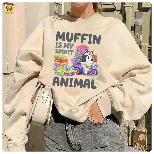 Bluey Muffin Shirt, Bluey Muffin Sweatshirt Kids, Muffin T-Shirt, Bluey And Bingo, Bluey Character Shirts, Funny Muffin Shirt, Muffin Tee