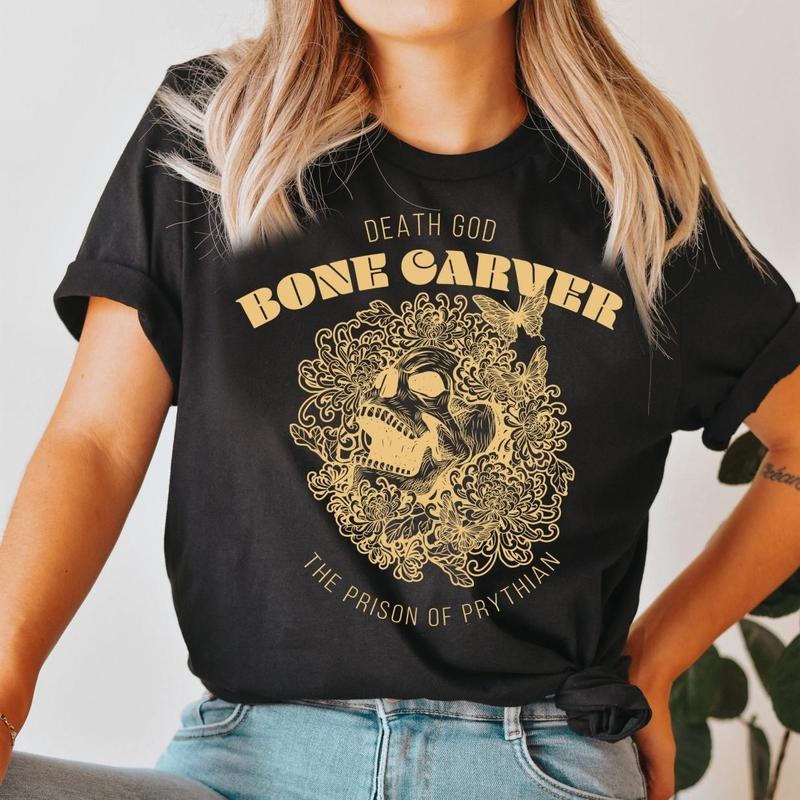 Bone Carver Acotar T-Shirt, Velaris Night Court, Acotar Merch, Throne of Glass, Crescent City, Sarah J Maas, Booktok bookish