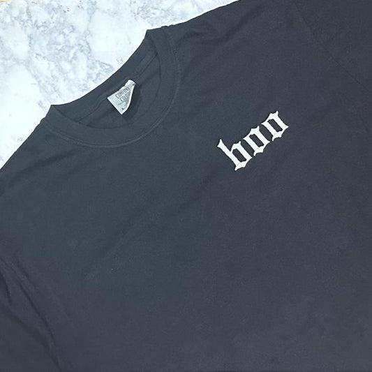 Boo - Comfort Colors Embroidered Tee (White Thread) Shirt Top