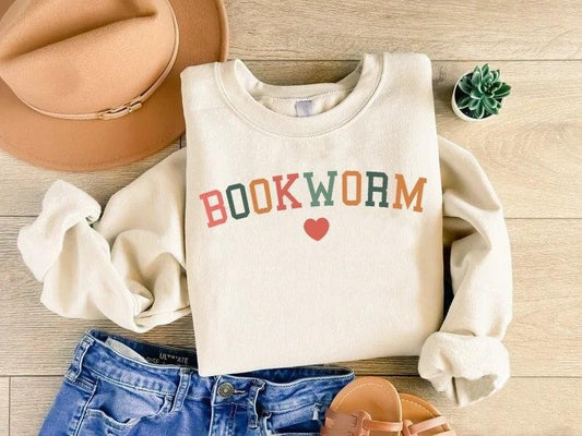 Bookworm Sweatshirt, Bookish Sweatshirt, Book Lovers Shirt, Teacher Book Lovers Shirt, Book Sweatshirt, Book Club  Hoodie and Sweater; T-shirt Cotton Menswear Polyester Tops