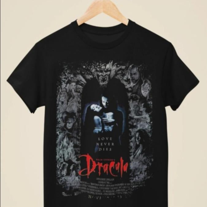 Bram Stokers Dracula - Movie Poster Inspired Unisex Black T-Shirt, Graphic Tee, Menswear Womenswear Top