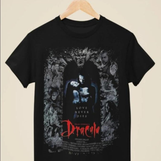 Bram Stokers Dracula - Movie Poster Inspired Unisex Black T-Shirt, Graphic Tee, Menswear Womenswear Top