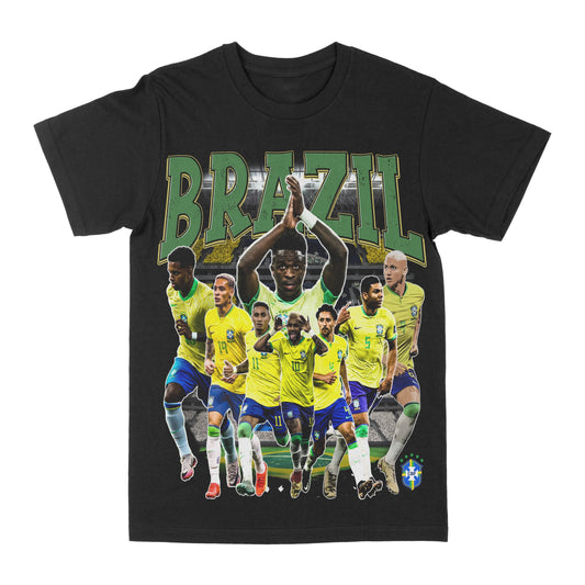 Brazil Soccer Graphic Tee Style001