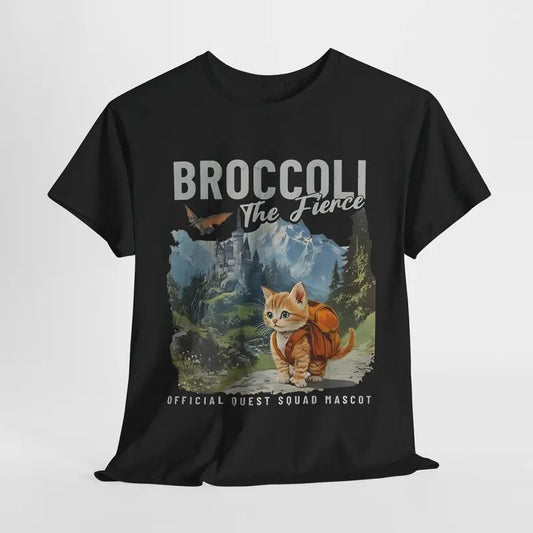 Broccoli The Fierce Graphic Unisex Tee Shirt, Sworn Protector Of The Quest Squad Tee, Fourth Wing Inspired, Dragon Rider, Gift For Women Casual