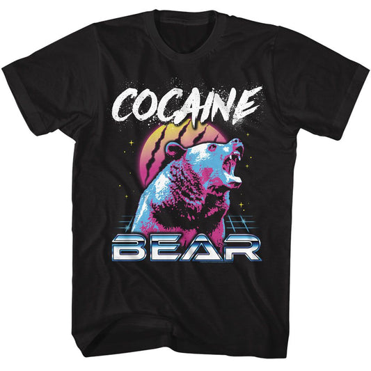 Cocaine Bear - Very 80s Bear - American Classics - Solid Black Adult Short Sleeve T-Shirt
