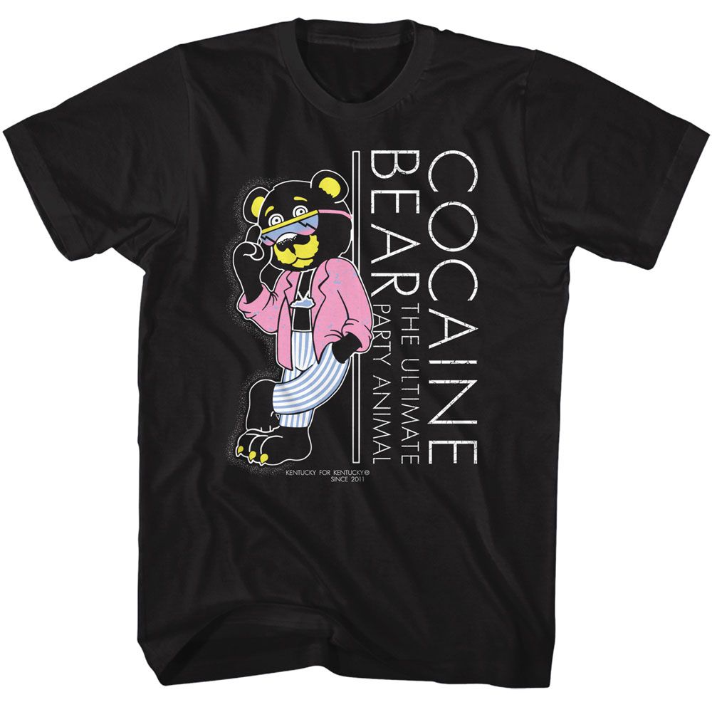 Cocaine Bear - Lean - American Classics - Solid Black Adult Short Sleeve T-Shirt