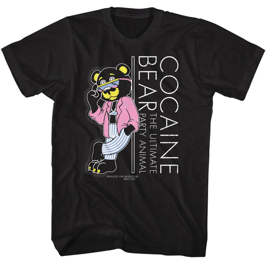 Cocaine Bear - Lean - American Classics - Solid Black Adult Short Sleeve T-Shirt