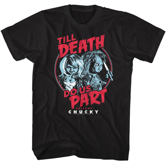 Chucky - Till Death - American Classics - Solid Black Adult Short Sleeve T-Shirt