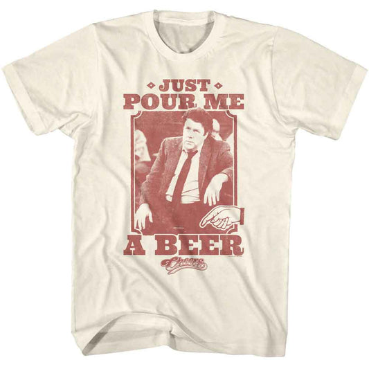Cheers - Pour Me A Beer - American Classics - Solid Off-White Adult Short Sleeve T-Shirt