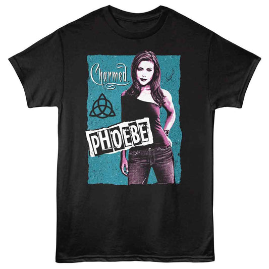 Charmed - Phoebe Contrast - American Classics - Black Front Print Adult Short Sleeve T-Shirt