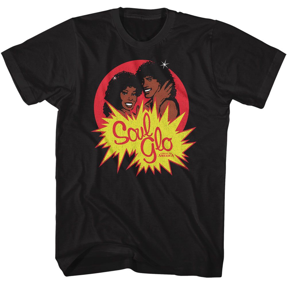 Coming To America - Coming To America - American Classics - Solid Black Adult Short Sleeve T-Shirt