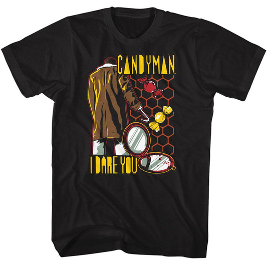 Candyman - Storybook Style - American Classics - Solid Black Adult Short Sleeve T-Shirt