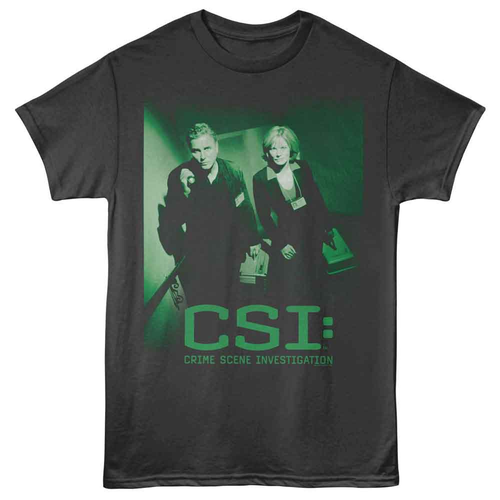 CSI - Grissom And Willows - American Classics - Smoke Adult Short Sleeve T-Shirt