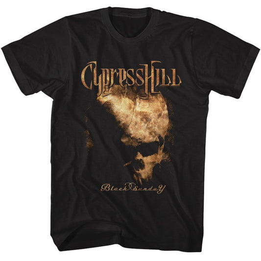 Cypress Hill - Black Sunday - American Classics - Solid Black Adult Short Sleeve T-Shirt