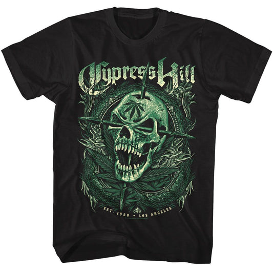 Cypress Hill - Est 1988 - American Classics - Solid Black Adult Short Sleeve T-Shirt