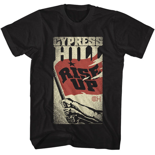 Cypress Hill - Rise Up - American Classics - Solid Black Adult Short Sleeve T-Shirt