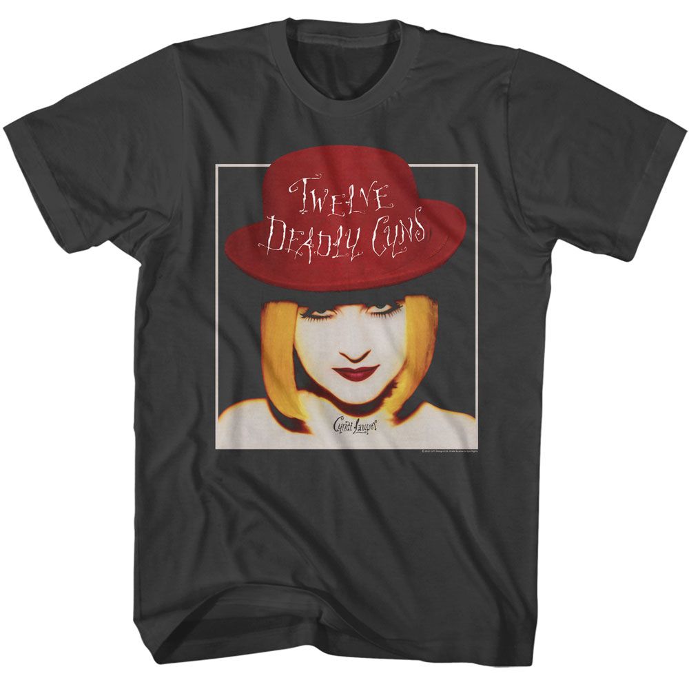 Cyndi Lauper - Twelve Deadly Guns - American Classics - Solid Gray Adult Short Sleeve T-Shirt