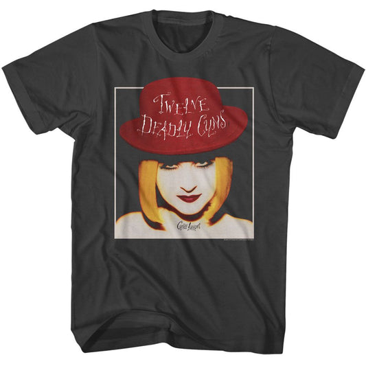 Cyndi Lauper - Twelve Deadly Guns - American Classics - Solid Gray Adult Short Sleeve T-Shirt