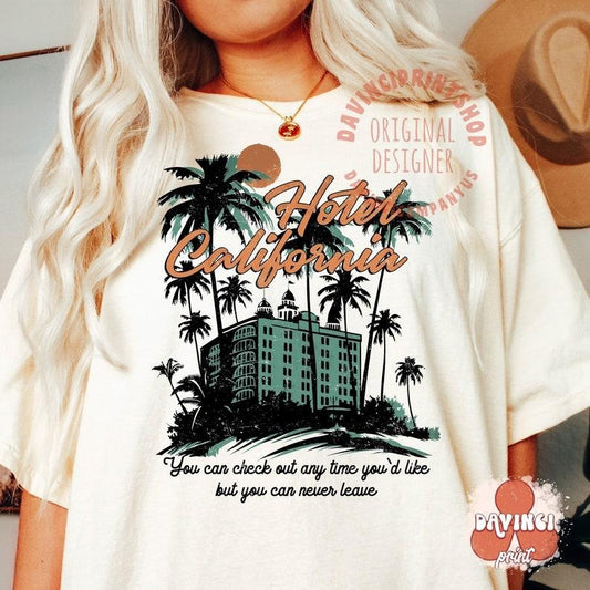 California , Beach , Desert , Summer Aesthetic, Tee Design, 70s