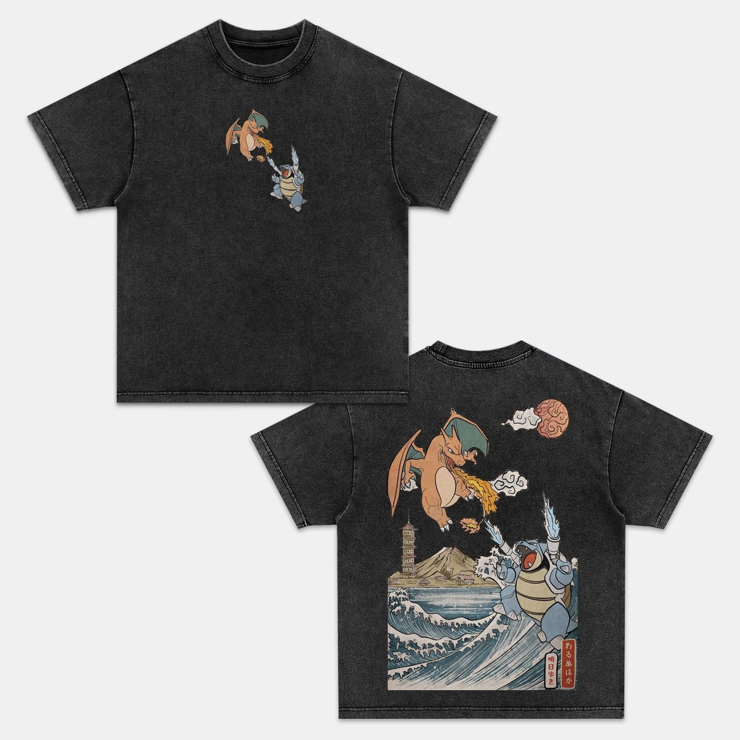 CHARIZARD BULBASAUR VINTAGE TEEä¸¨POKÃ‰MON-[DS]