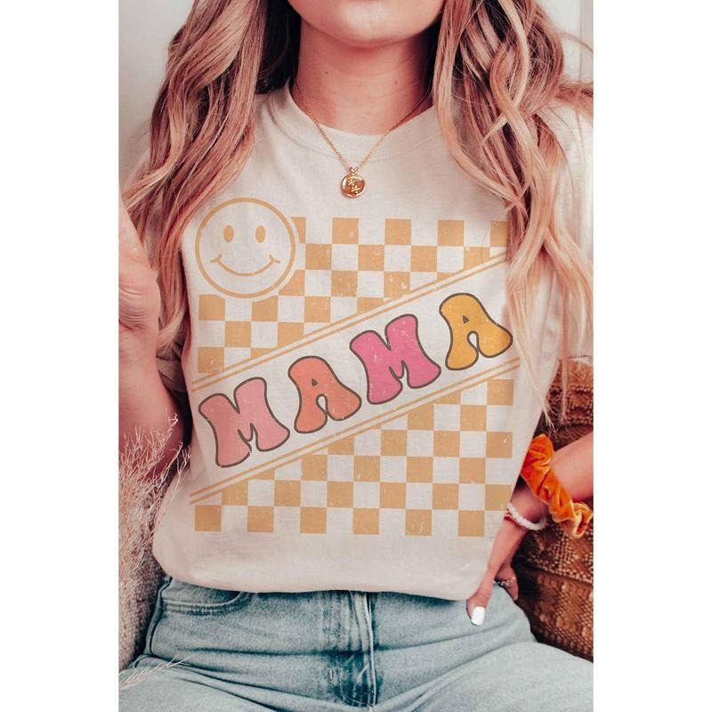 Checkered Mama Graphic Tee Graphic Shirt Mother's Day Shirt Mother's Day Sweatshirt Mother's Day Gift Gift For Mom Mom Life Mom Tee  sweater and hoodie
