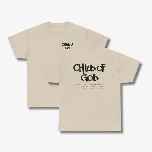 Child Of God Galatians 3:26 Christian Streetwear Shirt Bible Verse Shirt Jesus Shirt Cotton Polyester