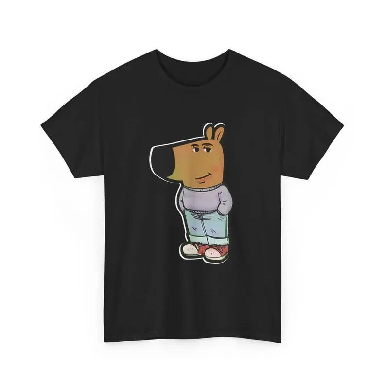 Chill Guy Meme Funny T-Shirt, Unisex Heavy Cotton Tee for Character Lovers, Brainrot Fans, Humor Enthusiasts, Guy Gift, Tee Shirt, Vintage T-Shirt