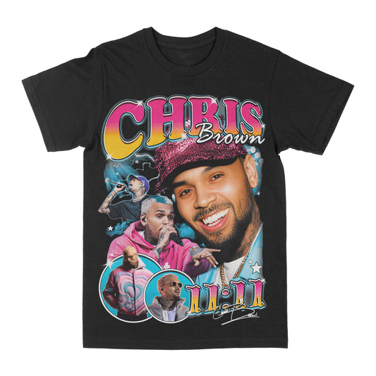 Chris Brown "11:11" Blue Graphic Tee