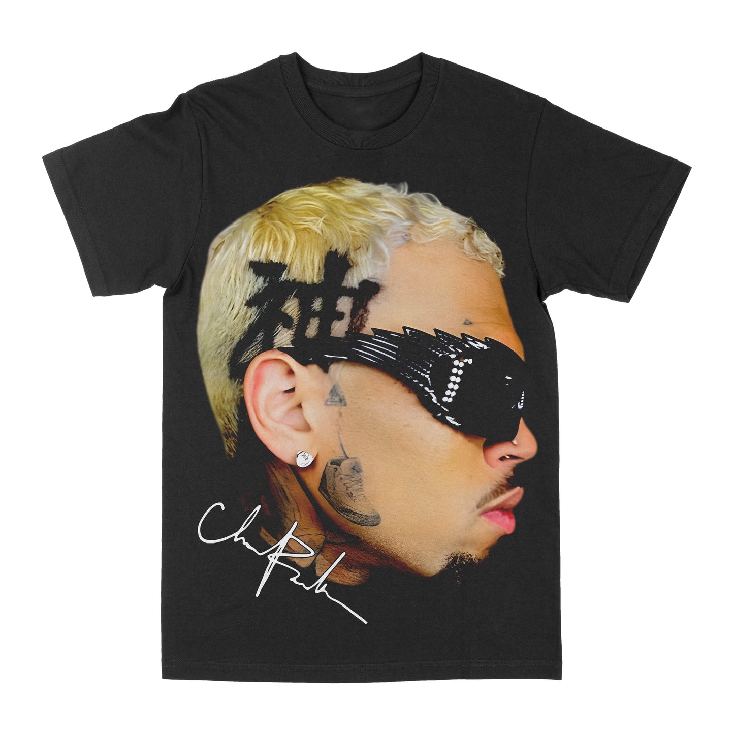 Chris Brown "Shades" Big Face Graphic Tee