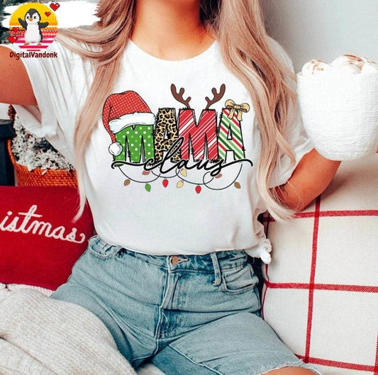 Christmas Mama Vintage T-Shirt, Christmas Shirt, Christmas Mama Shirt, Mama Claus Shirt, Gift For Mom, Mom Lovers Shirt, Hoodie and Sweater; T-shirt Cotton Polyester