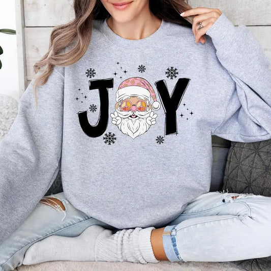 Christmas Santa Joy Shirt, Santa Shirt, Merry Christmas Sweatshirt, Santa Claus Shirt, Santa Hat Shirt, Winter Christmas Sweatshirt