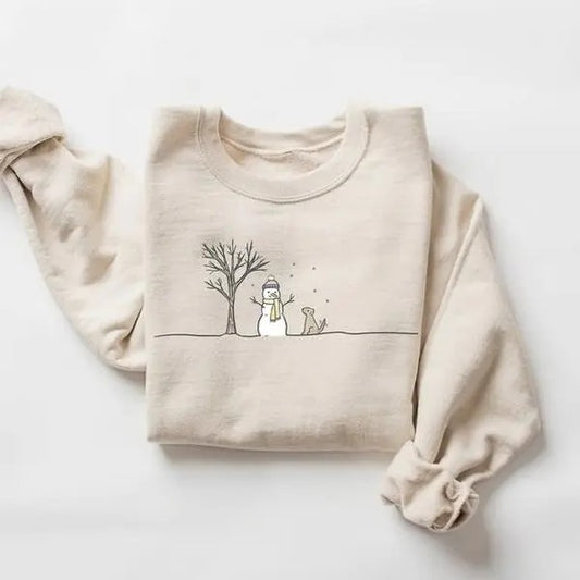 Christmas Snowman Sweatshirt, Christmas Sweatshirt, Snowman Shirt, Snowman T-Shirt, Christmas Crewneck, Christmas Shirts for Women