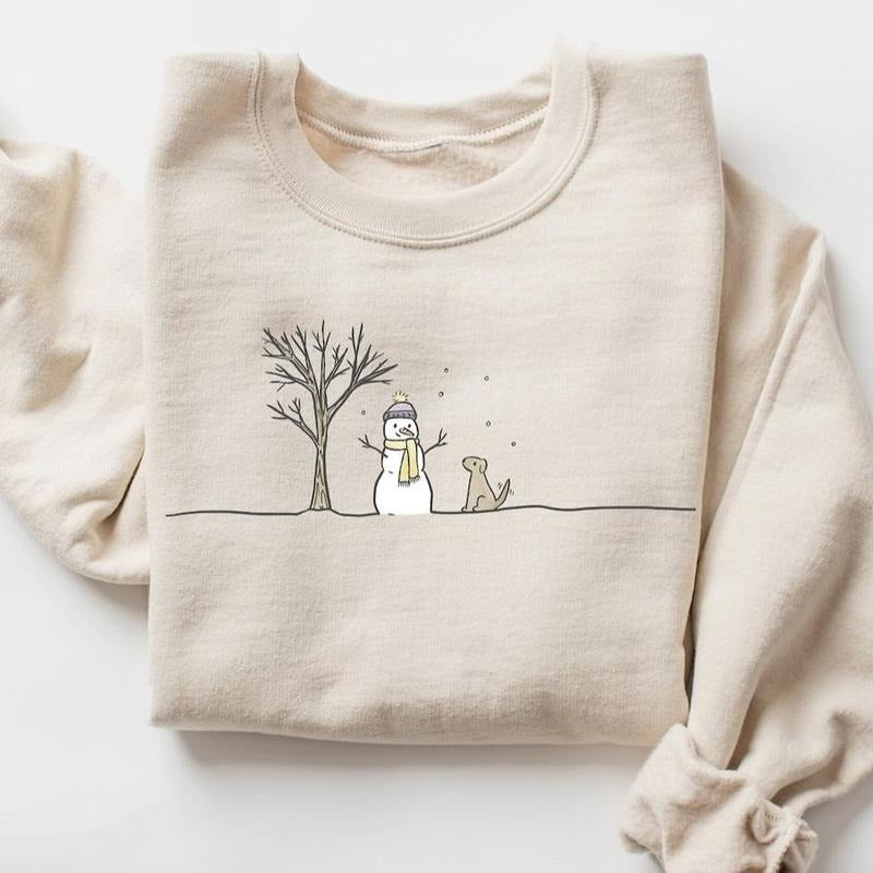 Christmas Snowman Sweatshirt, Snowman Crewneck, Basic Christmas Sweater, Snowman Hoodie, Christmas Crewneck, Christmas Hoodie for Women