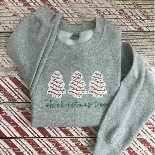 Christmas Tree Cake Crewneck Sweatshirt