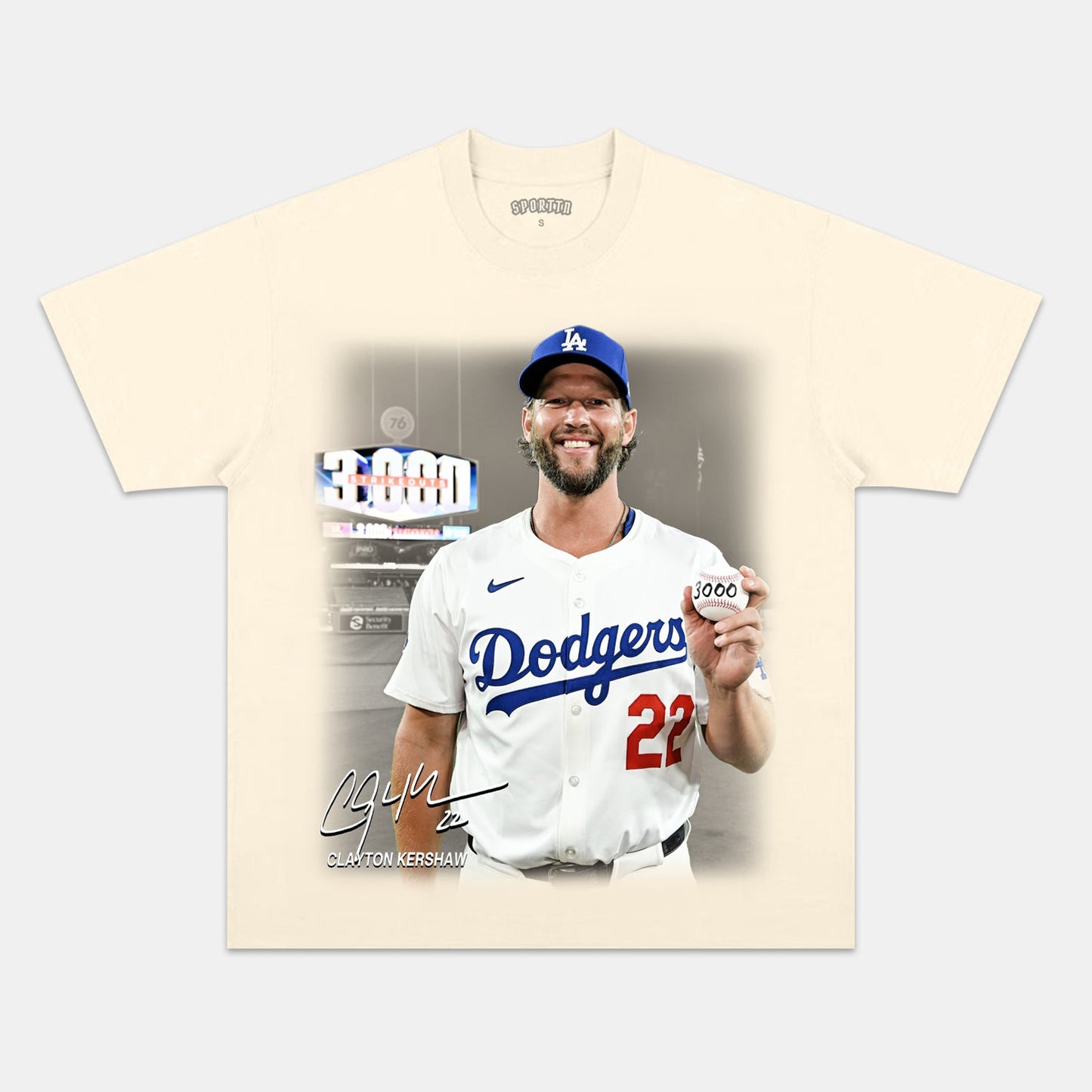 CLAYTON KERSHAW 3000 V2 TEE Style001