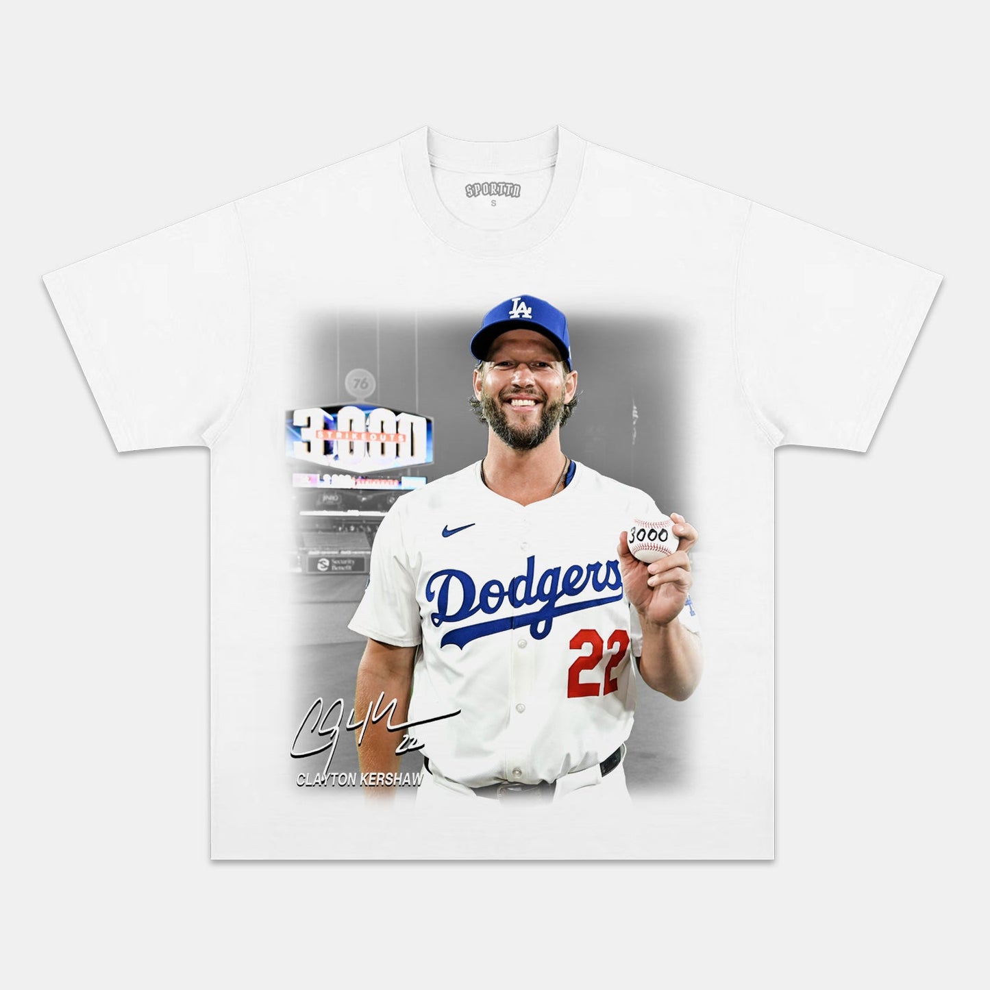 CLAYTON KERSHAW 3000 V2 TEE Style001