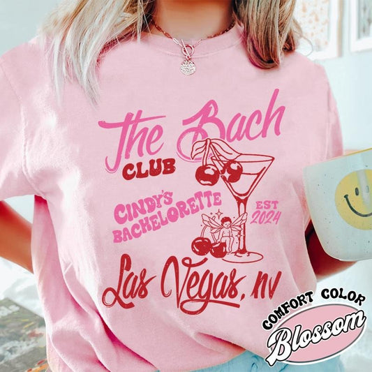 Cocktail Club Bachelorette Comfort Color Shirt, Custom Location Bachelorette Cocktail Shirt, Cocktail Bachelorette Shirt, Cocktail Bachelorette