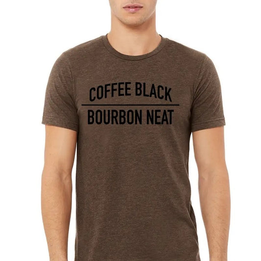 Coffee Black Bourbon Neat Men's T Shirt Soft Men's T Shirt